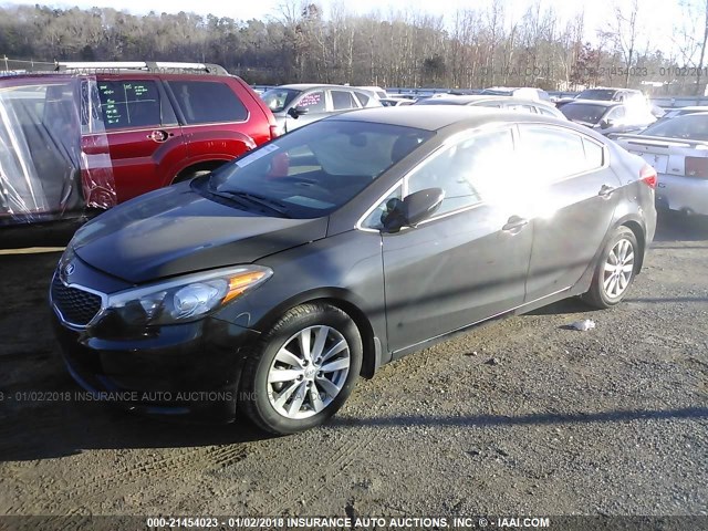 KNAFX4A69F5385390 - 2015 KIA FORTE LX BLACK photo 2