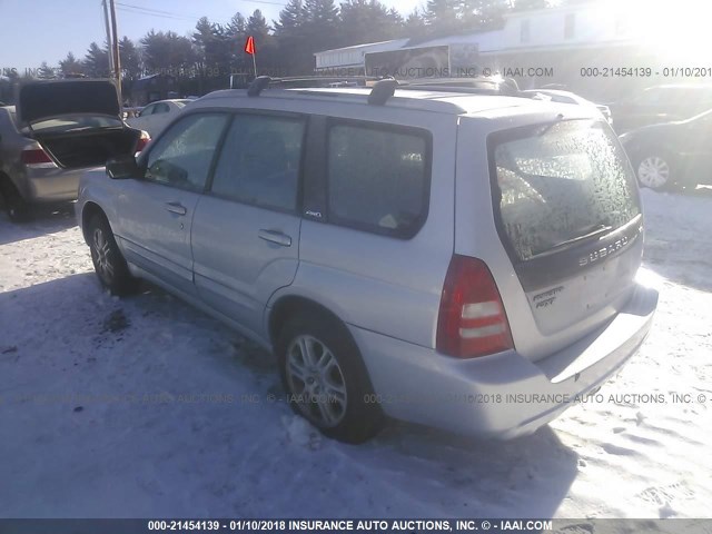 JF1SG69634H717326 - 2004 SUBARU FORESTER 2.5XT SILVER photo 3