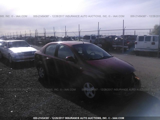 KL1TD52675B388945 - 2005 CHEVROLET AVEO LS RED photo 1