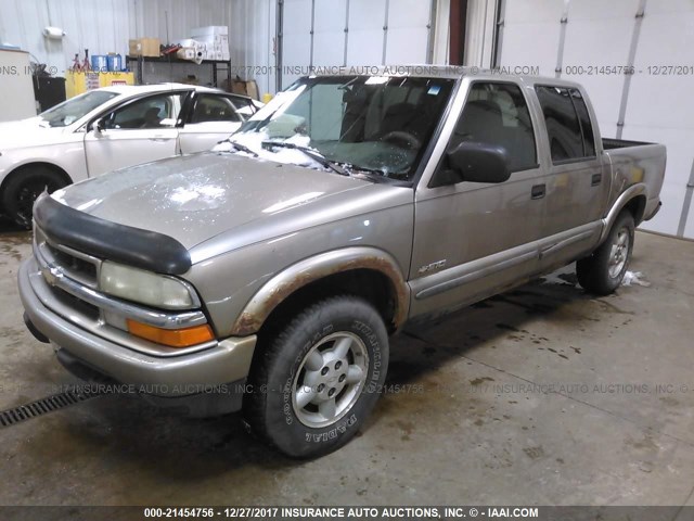 1GCDT13X44K124354 - 2004 CHEVROLET S TRUCK S10 TAN photo 2