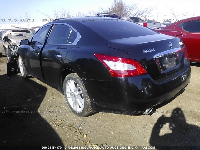 1N4AA5AP7AC825792 - 2010 NISSAN MAXIMA S/SV BLACK photo 3