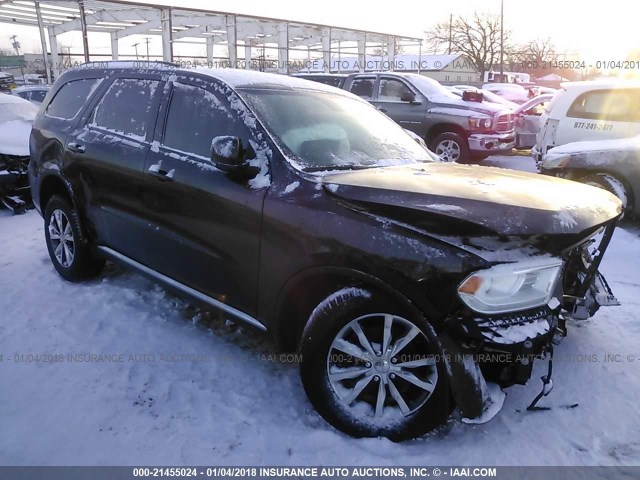 1C4RDJDGXGC301778 - 2016 DODGE DURANGO LIMITED BLACK photo 1