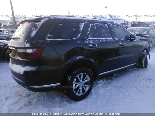 1C4RDJDGXGC301778 - 2016 DODGE DURANGO LIMITED BLACK photo 4