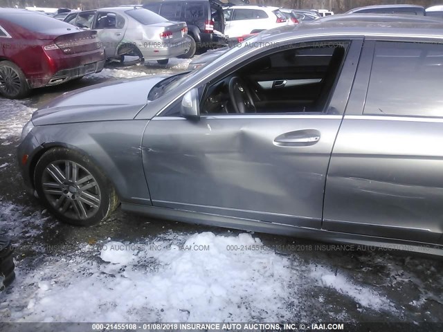 WDDGF81X28F159236 - 2008 MERCEDES-BENZ C 300 4MATIC GRAY photo 6