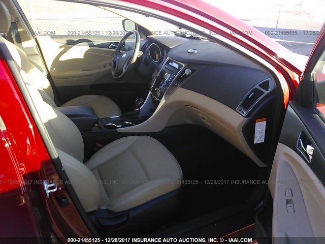 KMHEC4A43CA029234 - 2012 HYUNDAI SONATA HYBRID RED photo 5