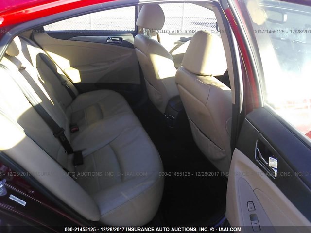 KMHEC4A43CA029234 - 2012 HYUNDAI SONATA HYBRID RED photo 8