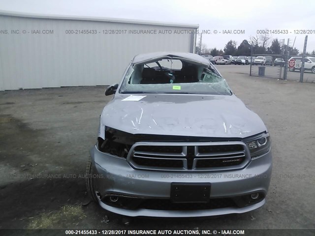 1C4RDJDG8HC697775 - 2017 DODGE DURANGO GT SILVER photo 6