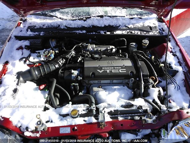 JHMBB61451C005586 - 2001 HONDA PRELUDE RED photo 10