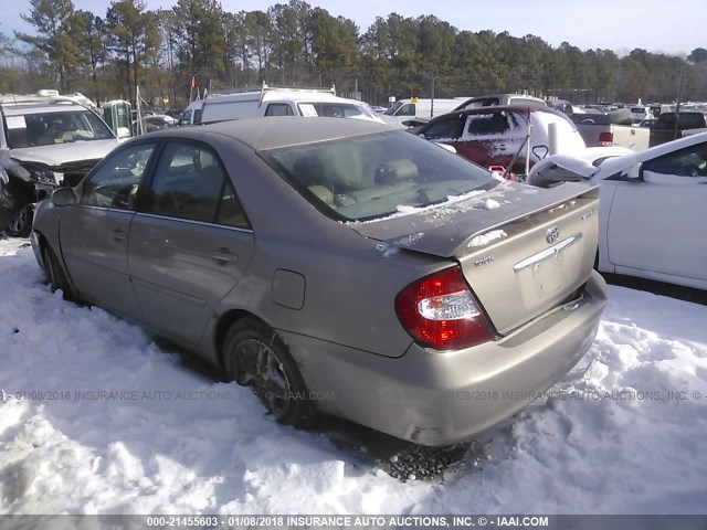 4T1BE30K93U711587 - 2003 TOYOTA CAMRY LE/XLE/SE თაფლისფერი ფოტო 3