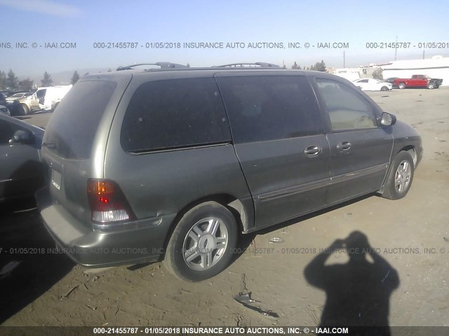 2FMZA52491BA33950 - 2001 FORD WINDSTAR SE GOLD photo 4