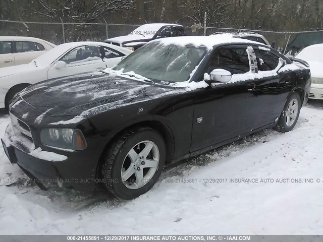 2B3KA33G88H321325 - 2008 DODGE CHARGER SXT BLACK photo 2