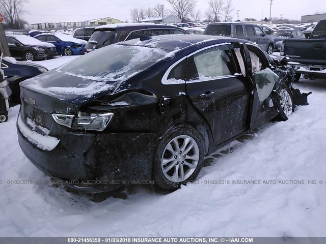 1G1ZE5ST2GF358181 - 2016 CHEVROLET MALIBU LT BLACK photo 4