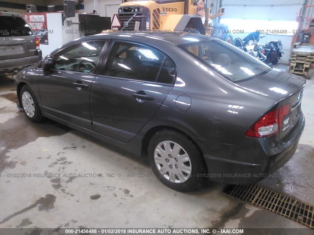 2HGFA1F36BH502588 - 2011 HONDA CIVIC VP GRAY photo 3