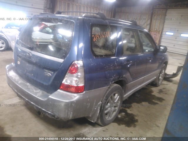 JF1SG67608H732181 - 2008 SUBARU FORESTER 2.5X LL BEAN BLUE photo 4