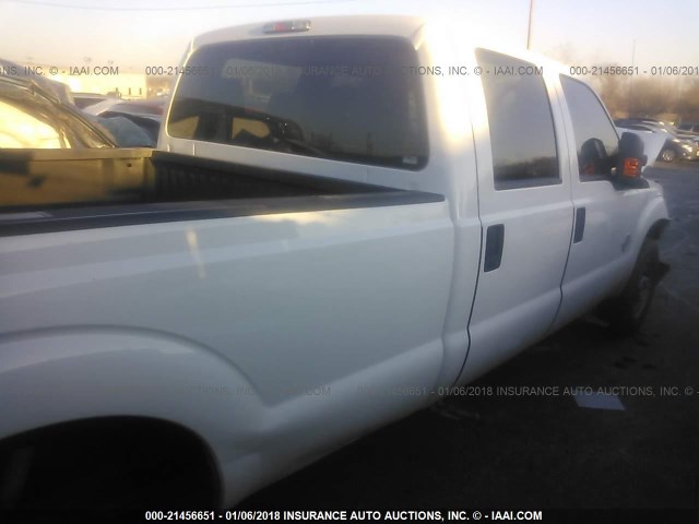 1FT8W3BT1FEC32855 - 2015 FORD F350 SUPER DUTY WHITE photo 4