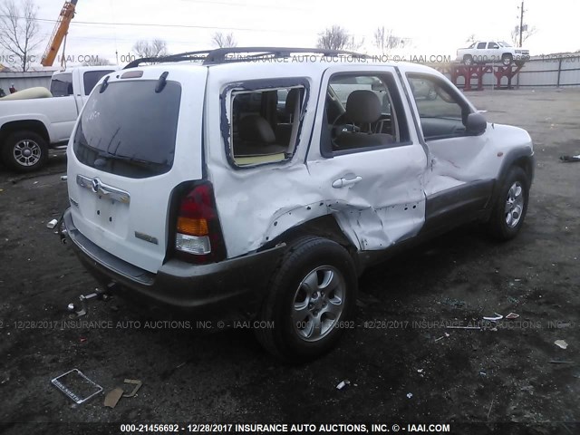 4F2CZ061X3KM47768 - 2003 MAZDA TRIBUTE ES WHITE photo 4