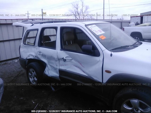 4F2CZ061X3KM47768 - 2003 MAZDA TRIBUTE ES WHITE photo 6