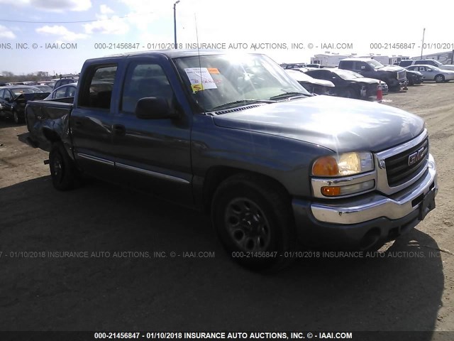 2GTEC13V561206311 - 2006 GMC NEW SIERRA C1500 BLUE photo 1