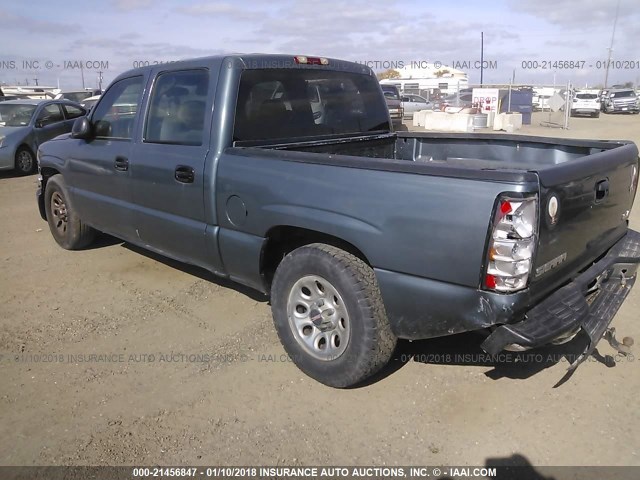 2GTEC13V561206311 - 2006 GMC NEW SIERRA C1500 BLUE photo 3