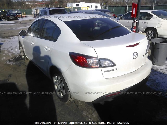 JM1BL1SG2A1240274 - 2010 MAZDA 3 I Weiß Foto 3