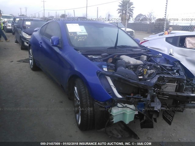 KMHHU6KH3CU079038 - 2012 HYUNDAI GENESIS COUPE 3.8L BLUE photo 1