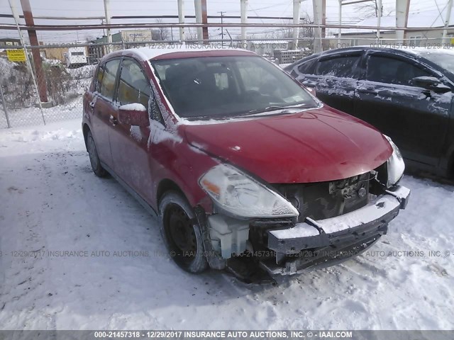 3N1BC1CP1BL424035 - 2011 NISSAN VERSA S/SL RED photo 1