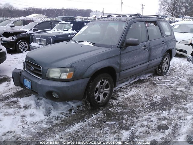 JF1SG63604H742922 - 2004 SUBARU FORESTER 2.5X GREEN photo 2