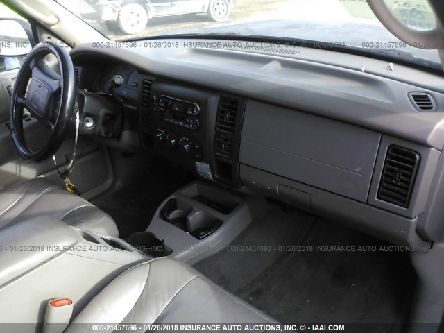 1B7HL2AN91S314946 - 2001 DODGE DAKOTA QUAD BLACK photo 5