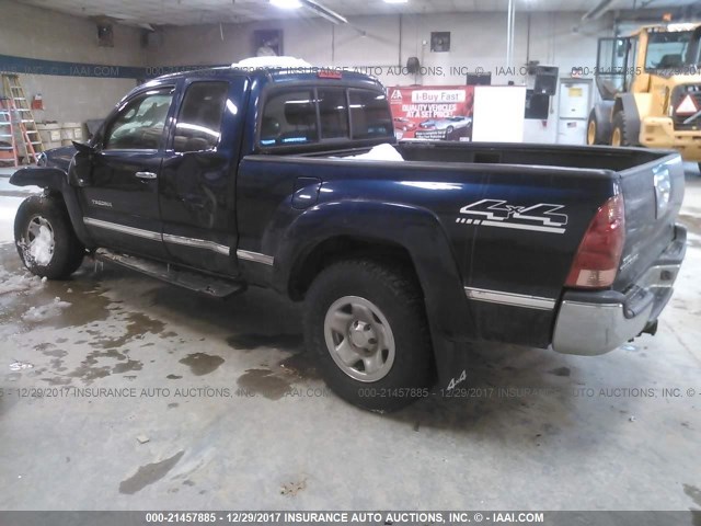 5TEUU42N95Z022981 - 2005 TOYOTA TACOMA ACCESS CAB Կապույտ լուսանկար 3