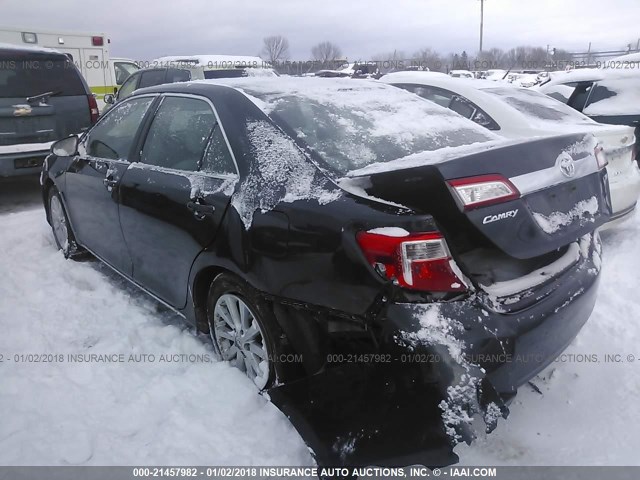 4T4BF1FK2DR310527 - 2013 TOYOTA CAMRY L/SE/LE/XLE Dark Blue photo 3