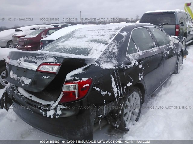 4T4BF1FK2DR310527 - 2013 TOYOTA CAMRY L/SE/LE/XLE Dark Blue photo 4