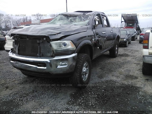 3C6UR5FL0EG188504 - 2014 RAM 2500 LARAMIE GRAY photo 2