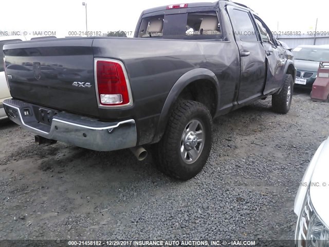 3C6UR5FL0EG188504 - 2014 RAM 2500 LARAMIE GRAY photo 4