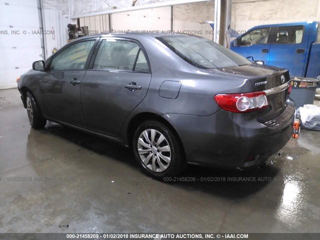 2T1BU4EE3CC846979 - 2012 TOYOTA COROLLA S/LE GRAY photo 3