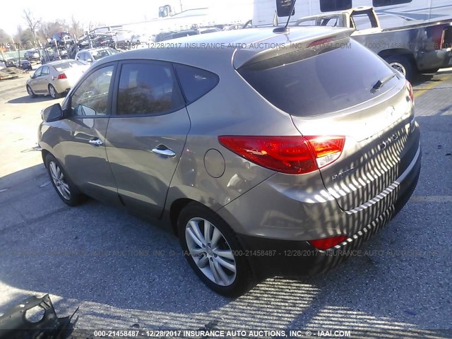 KM8JU3AC7DU634502 - 2013 HYUNDAI TUCSON GLS/LIMITED 棕色 照片 3