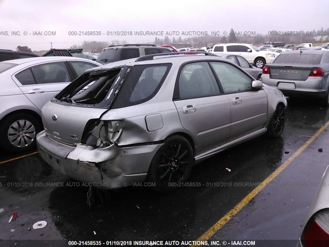 JF1GG74677G800562 - 2007 SUBARU IMPREZA WRX/LIMITED SILVER photo 4