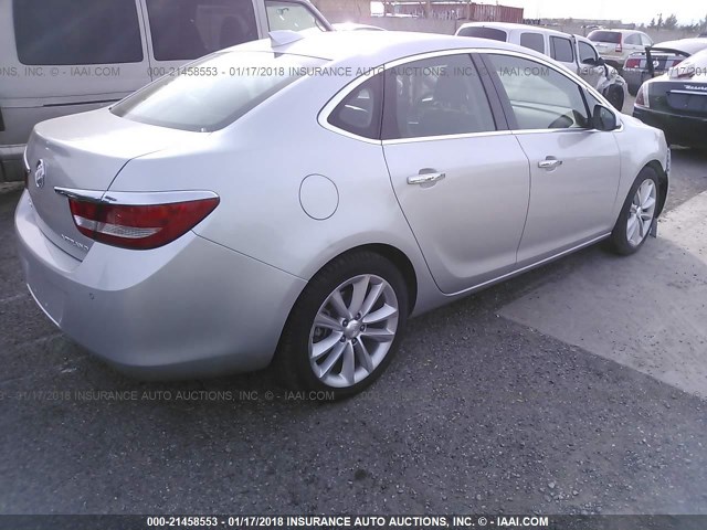 1G4PS5SK8F4180359 - 2015 BUICK VERANO SILVER photo 4