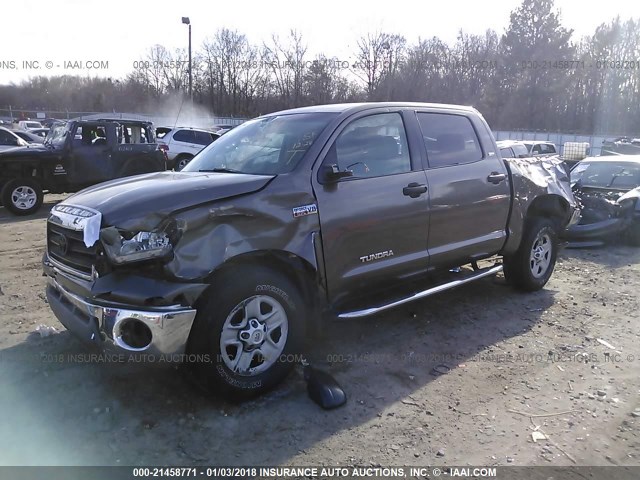 5TBEV54127S456203 - 2007 TOYOTA TUNDRA CREWMAX SR5 GOLD photo 2