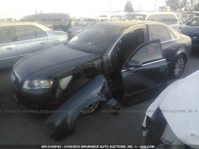 WAUAF78E08A138068 - 2008 AUDI A4 2.0T GRAY photo 2