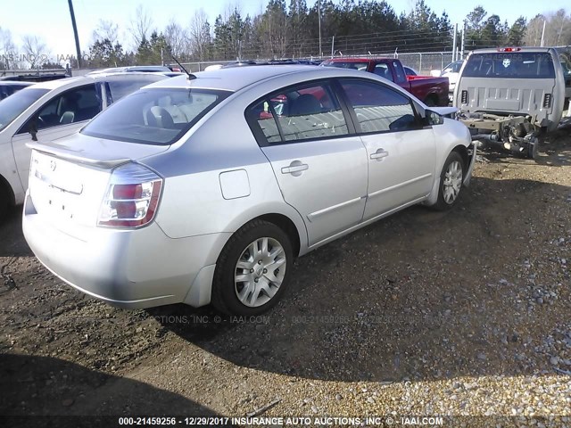 3N1AB6AP0CL678612 - 2012 NISSAN SENTRA 2.0/2.0S/SR/2.0SL GRAY photo 4