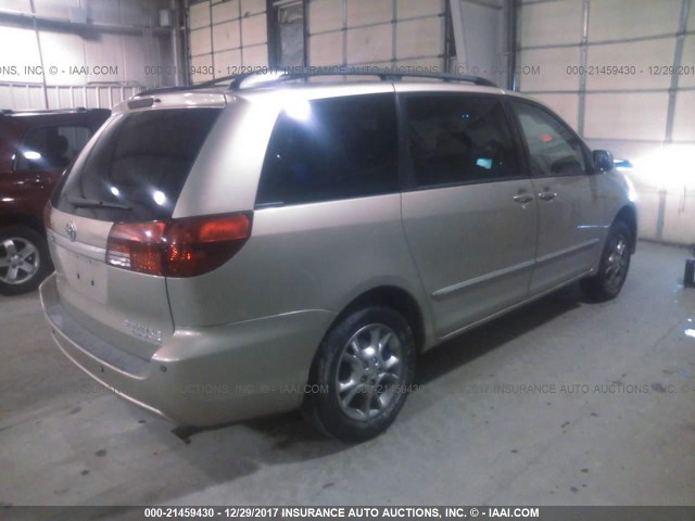 5TDBA22C25S035734 - 2005 TOYOTA SIENNA XLE/XLE LIMITED GOLD photo 4