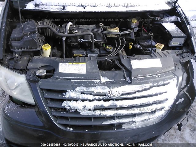 1C4GP45R65B196434 - 2005 CHRYSLER TOWN & COUNTRY  BLACK photo 10