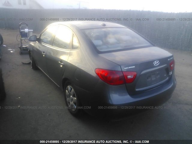 KMHDU46D57U236407 - 2007 HYUNDAI ELANTRA GLS/SE/LIMITED GRAY photo 3