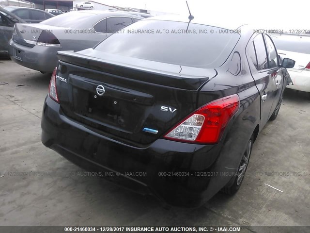 3N1CN7AP9FL907119 - 2015 NISSAN VERSA S/S PLUS/SV/SL BLACK photo 4