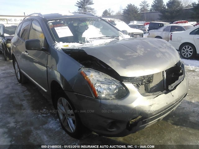 JN8AS5MV7FW769171 - 2015 NISSAN ROGUE SELECT S GRAY photo 1