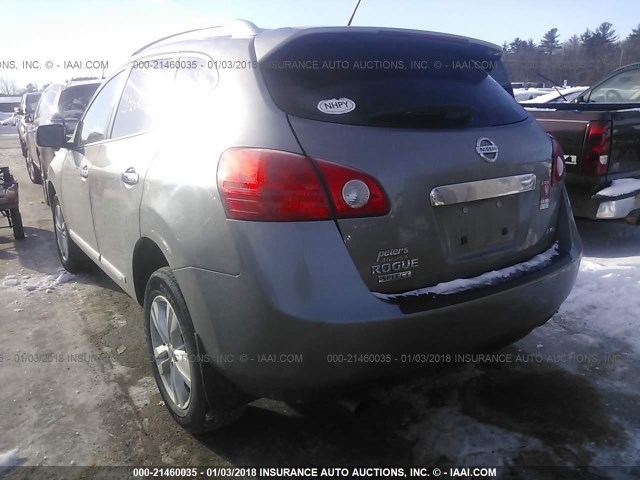 JN8AS5MV7FW769171 - 2015 NISSAN ROGUE SELECT S GRAY photo 3