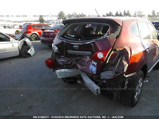 JN8AS5MT3DW544872 - 2013 NISSAN ROGUE S/SV RED photo 6