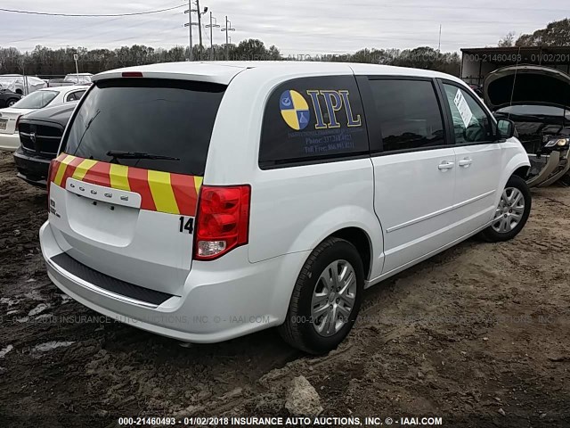 2C4RDGBG4HR866526 - 2017 DODGE GRAND CARAVAN SE WHITE photo 4