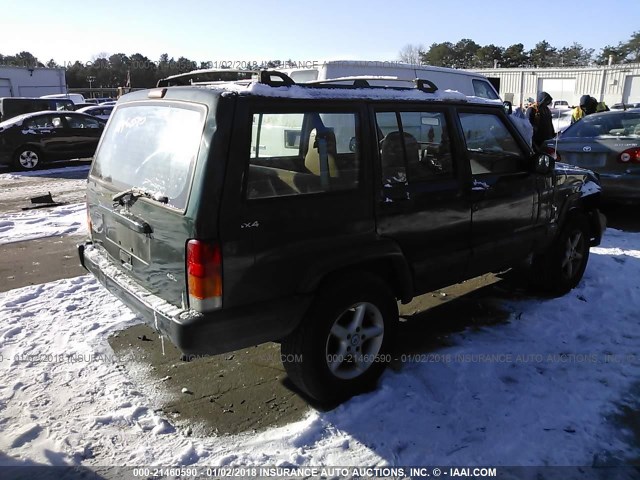 1J4FF68S6XL535967 - 1999 JEEP CHEROKEE SPORT/CLASSIC მწვანე ფოტო 4