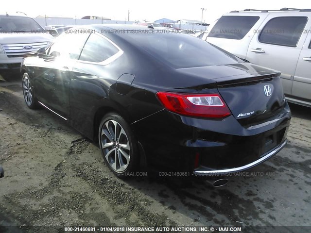 1HGCT2B87FA003873 - 2015 HONDA ACCORD EXL BLACK photo 3